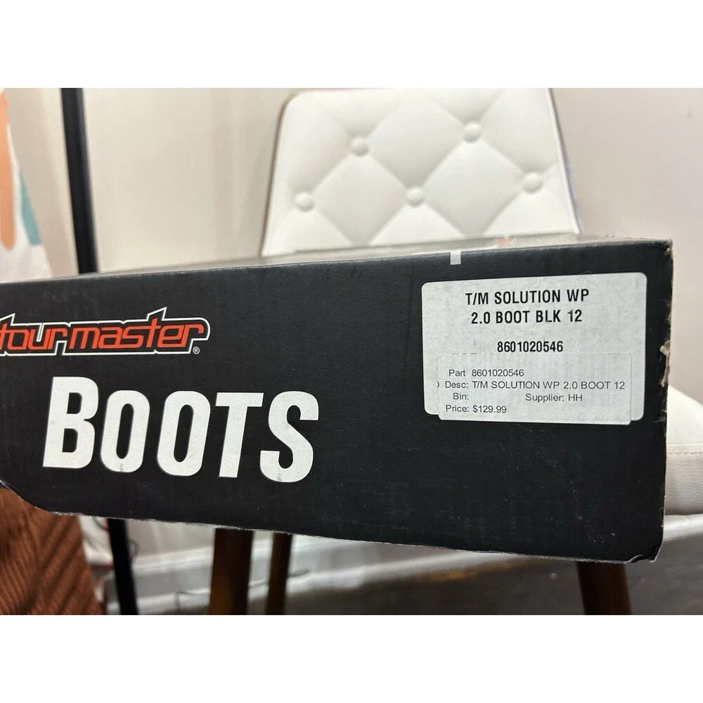 Tourmaster Solution 2.0 WP Road Boots Black Size 9
